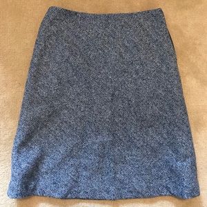 Herringbone A line wool skirt by Brooks Brothers.
